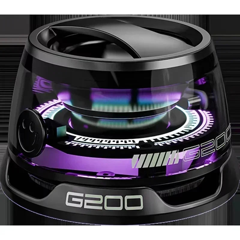 Bluetooth Speaker Portable G200 RGB Lighting Magnetic Speaker BT5.3 Mini Sound Box 7 Hours Playback Phone Holder