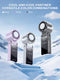Outdoor Foldable Portable Handheld Fan Mini Cooling Rechargeable 3600mAh 100-level Free Control High Speed Turbo Fan Air Cooler