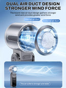 Outdoor Foldable Portable Handheld Fan Mini Cooling Rechargeable 3600mAh 100-level Free Control High Speed Turbo Fan Air Cooler