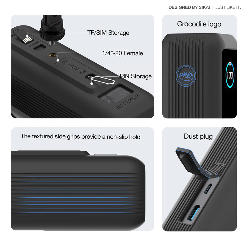 Silicone Case for Anker Zolo 25000mAh 165W Power Bank Protective Case TF/SIM card PIN storage Bag Portable Travel Carrying Case