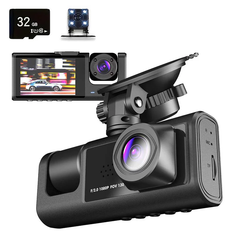 3-Channel Dash Cam