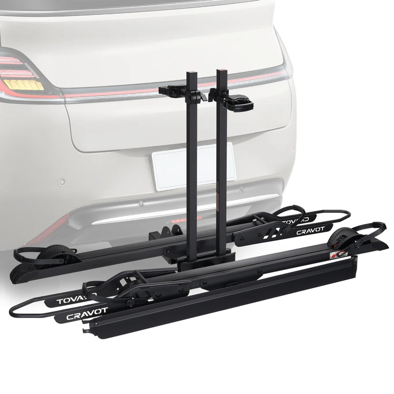 USA Warehouse 200Lbs High Quality Electric Bike Hitch Mounted Rack for 2 E-bikes