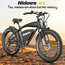 Hidoes B3 Adults Electric Bike with  Max Speed 60km/h 18.2AH Lithium Battery 1200W Brushless Motor Electric Mountain Bike