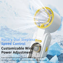 New Design High Speed Foldable Rechargeable Fan 3000mAh Mini Turbo Fan Air Cooling Portable Handheld Fan