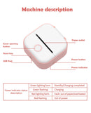 T02 Mini Thermal Printer Phomemo T02 Sticker Maker Machine Portable Bluetooth Pocket Printer Study Supplies for Photos Notes