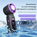 New Design High Speed Foldable Rechargeable Fan 3000mAh Mini Turbo Fan Air Cooling Portable Handheld Fan