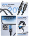 Baseus 20W USB C Cable For iPhone 14 13 12 LED Display USB Cable Type C for iPad Pro Fast Charging Data Wire
