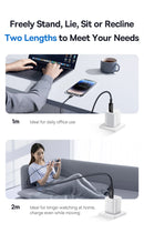 Baseus 20W USB C Cable For iPhone 14 13 12 LED Display USB Cable Type C for iPad Pro Fast Charging Data Wire