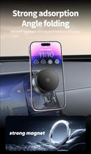 15W Magsafe Whiress Charger,With Vacuum Magnetic Suction Foldable 360°Rotating For iPhone Hands-Free For Driving Travel New