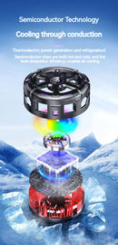 K21 Semiconductor Magnetic Phone Cooler with Temperature Display Universal for PhonesTablets Fast Heat Dissipation for Gaming