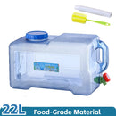 10-25L Outdoor Water Bucket Large-Capacity Portable Camping Water Bag Container with Faucet Driving Water Tank for Picnic Hiking