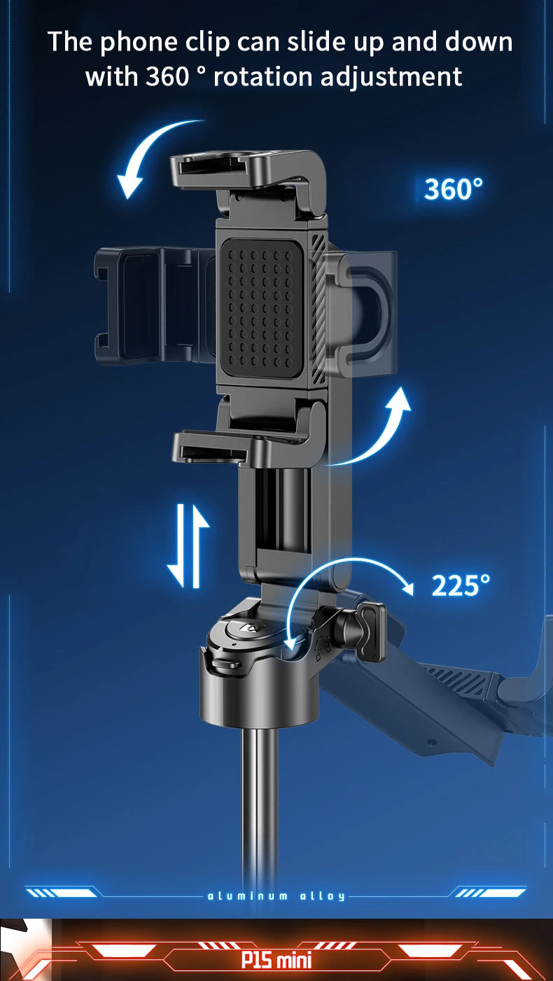 Mobile selfie stick handle, tripod photography tool handheld stabilizer shooting assistant multifunctional travel portable stand