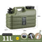 10-25L Outdoor Water Bucket Large-Capacity Portable Camping Water Bag Container with Faucet Driving Water Tank for Picnic Hiking
