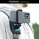 Vamson Universal Mobile Phone Holder Adjustable Cellphone Backpack Clip Mount for iPhone Bracket Smartphone Stand Fixed Hiking