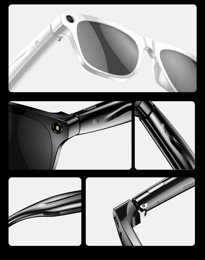 XIAOMI 4K HD AI Smart Glasses Chat 260Mah Battery Voice Assistant Control GPT 100MP Camera Bluetooth Call  Smart Glasses
