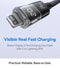 Baseus 20W USB C Cable For iPhone 14 13 12 LED Display USB Cable Type C for iPad Pro Fast Charging Data Wire
