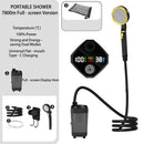 Portable Outdoor Rechargeable Electric Shower Pump USB Powered Waterproof for Outdoor Camping Beach Hiking Pet Bath Car Wash