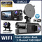 3 Cameras Car DVR Wifi 1920P Inside Vehicle Dash Cam Three Way Camera DVRs Recorder Video Registrator Mini Dashcam Camcorder