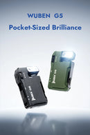 WUBEN G5 EDC Flashlight 400Lumens RGB&White Type-C Rechargeable Pocket-Sized Brilliance Keychain Light Bulit-in Battery