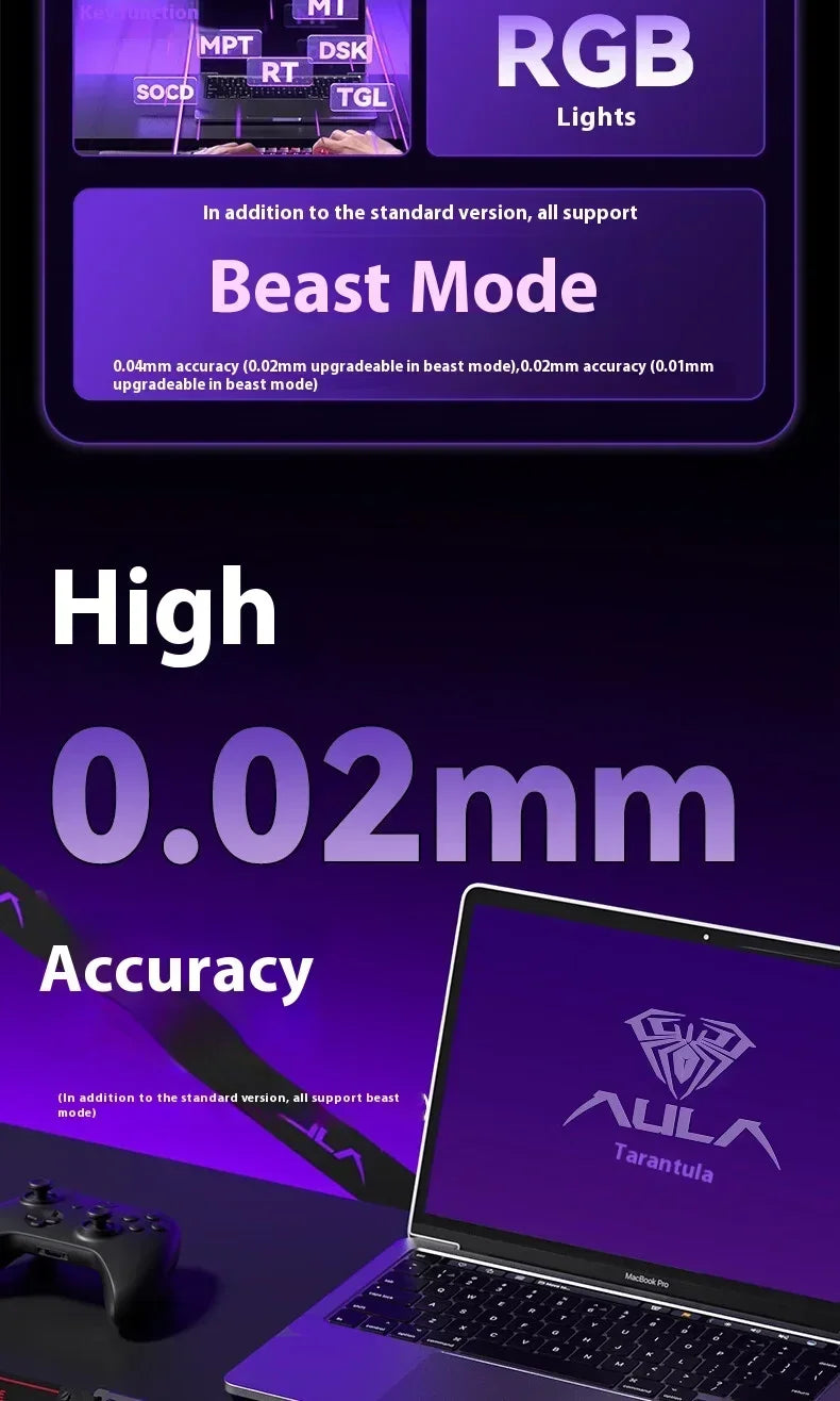 Aula Win60 Win68 He Magnetic Switch Keyboards 8K Gaming Mechanical Keyboard Wired Esports RGB Light Hot-Swap For Pc Gamer Gift
