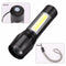 Powerful Mini LED Flashlight Super Bright Aluminium Pocket Torch Rechargeable Waterproof Hiking Camping Flash Light with Magnet