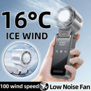 Outdoor Foldable Portable Handheld Fan Mini Cooling Rechargeable 3600mAh 100-level Free Control High Speed Turbo Fan Air Cooler