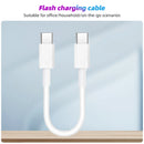 25CM Type C Charging Cable 60W High Speed USB C to TypeC Extension Cable For Phone 15 Cellphone Tablet