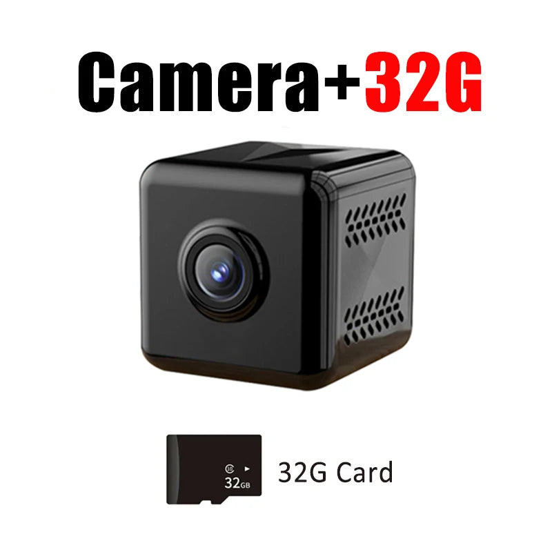 Indoor Wireless Home HD Camera Small Wifi Pet Camera 1080p Nanny Camera Motion Detection Alarm Night Vision Real-Time Monitoring