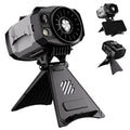Portable Waist Fan Outdoor Hanging Neck Fan 4-Speed Powerful Fan with LED Light for Outdoor Work Camping Picnic Cooling Device