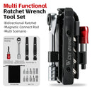 Portable Ratchet Wrench Kit Multifunction Bicycle Tools 14 In 1 Multitool Set Tyre Lever MTB Road Bike Gadgets