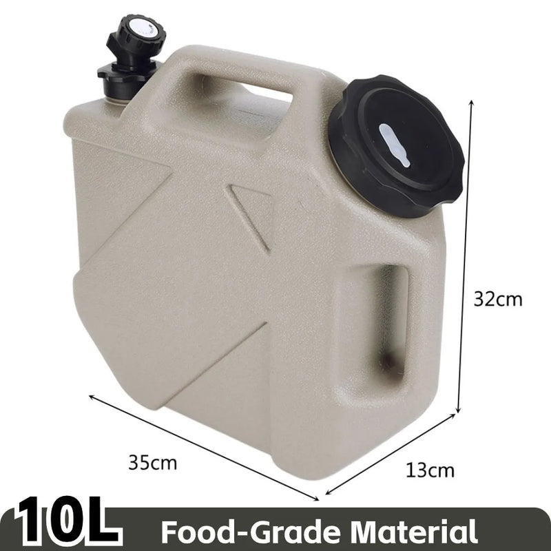 10-25L Outdoor Water Bucket Large-Capacity Portable Camping Water Bag Container with Faucet Driving Water Tank for Picnic Hiking