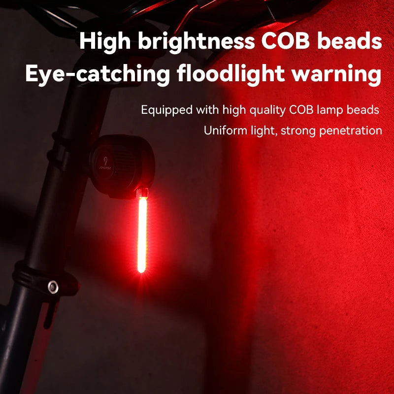 Bike Light Night Running Tail Light Bicycle Flowing Tail Light Safety Indicator Lights Mountain Bike High Brightness Warning