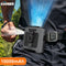 10000mAh Portable Waist Fan Mini Hanging Neck Fan USB Rechargeable Fan with Power Bank LED Light for Outdoor Camping Working