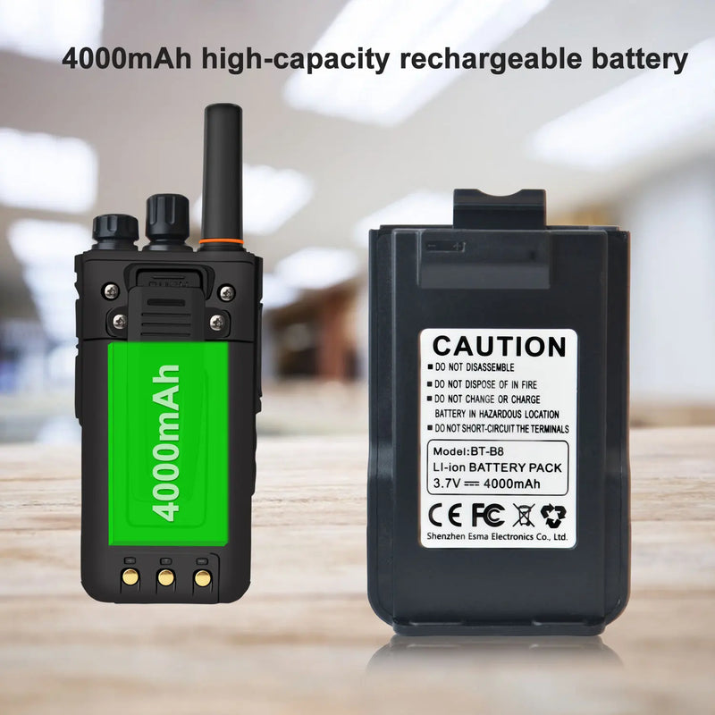 Hiroyasu HI-B8 2G 3G 4G LTE Cellular Network WIFI PoC FM Walkie Talkie 2GB+16GB Android9.0 Phone Call GPS 2.4"Touch Screen Radio