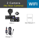 3 Cameras Car DVR Wifi 1920P Inside Vehicle Dash Cam Three Way Camera DVRs Recorder Video Registrator Mini Dashcam Camcorder