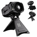 Portable Waist Fan Outdoor Hanging Neck Fan 4-Speed Powerful Fan with LED Light for Outdoor Work Camping Picnic Cooling Device