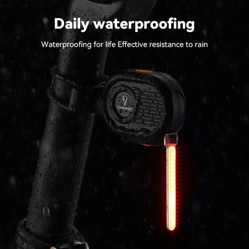 Bike Light Night Running Tail Light Bicycle Flowing Tail Light Safety Indicator Lights Mountain Bike High Brightness Warning