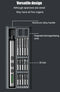 Mini Electric Screwdriver Set 38 in 1 Magnetic Screwdriver with 30 Bits 5 Torque Settings Multi-Function Repair Power Tool Set
