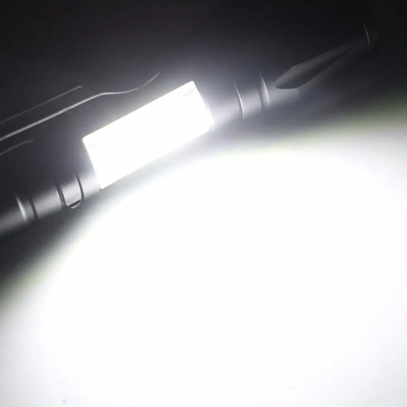 Powerful Mini LED Flashlight Super Bright Aluminium Pocket Torch Rechargeable Waterproof Hiking Camping Flash Light with Magnet