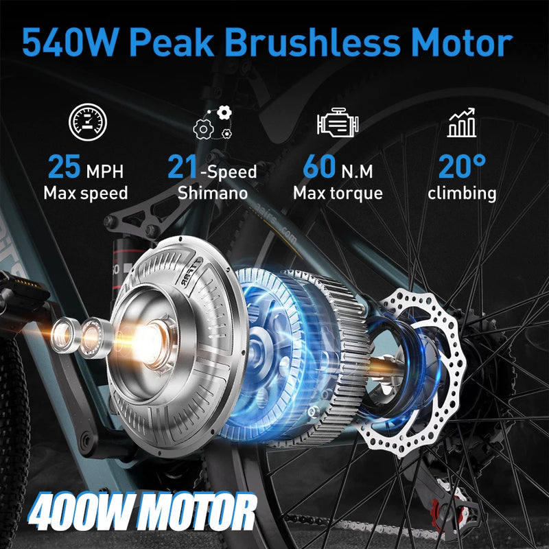 Aairsk US Warehouse Leisure Bike Motorized Bicycle 400W 36V 13AH 25mph Low Price Electric Bike Fastest Electric Bike