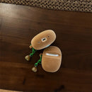 3D Simulation Plush Kiwi Fruit Bluetooth Headphones Cases for Airpods 1 2 Pro 2 Wireless Headset Cover for Airpods 3 4 2024 Case