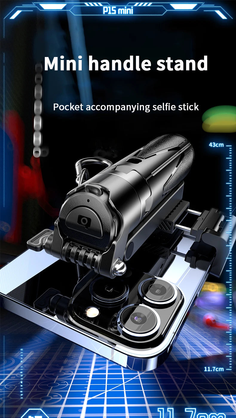 Mobile selfie stick handle, tripod photography tool handheld stabilizer shooting assistant multifunctional travel portable stand
