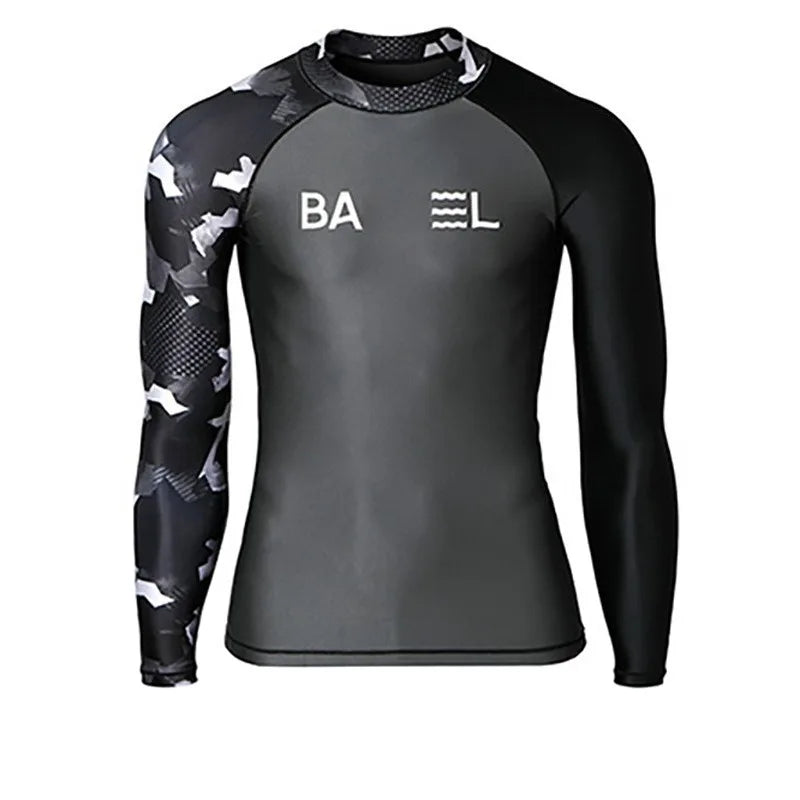 Diving Suit for Men Swimsuit Long Sleeved Sunscreen Quick Drying Rash Guard Surfing Suit Snorkeling Set Bathing Suit