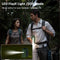 10000mAh Portable Waist Fan Mini Hanging Neck Fan USB Rechargeable Fan with Power Bank LED Light for Outdoor Camping Working