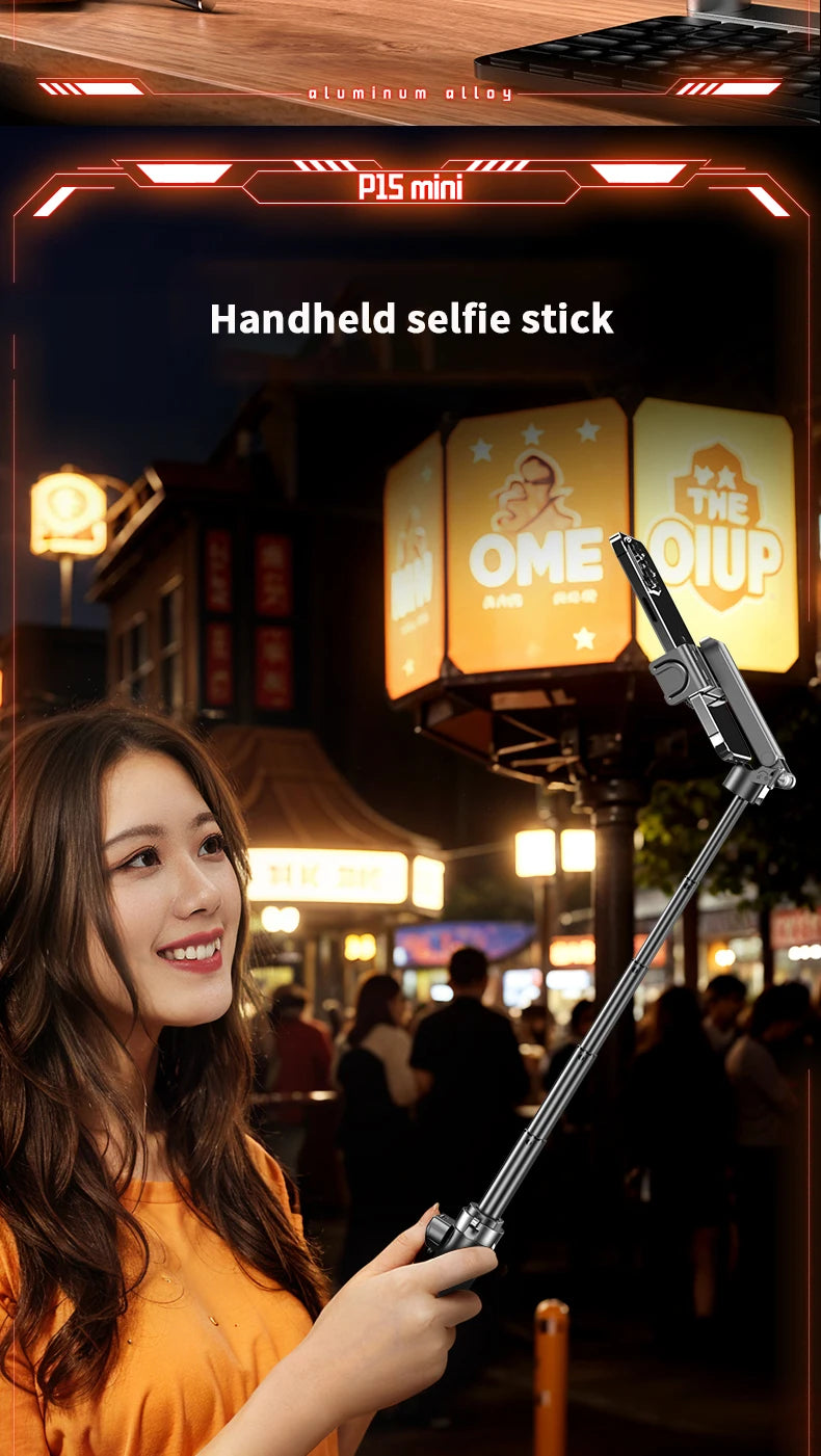Mobile selfie stick handle, tripod photography tool handheld stabilizer shooting assistant multifunctional travel portable stand