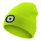 LED Beanie Hat with Light Unisex Warm Winter Hat USB Rechargeable Headlamp Cap Winter Knitted Night Lighted Hat Flashlight
