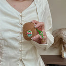 3D Simulation Plush Kiwi Fruit Bluetooth Headphones Cases for Airpods 1 2 Pro 2 Wireless Headset Cover for Airpods 3 4 2024 Case