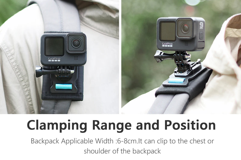 Vamson Universal Mobile Phone Holder Adjustable Cellphone Backpack Clip Mount for iPhone Bracket Smartphone Stand Fixed Hiking