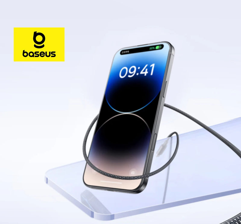 Baseus 20W USB C Cable For iPhone 14 13 12 LED Display USB Cable Type C for iPad Pro Fast Charging Data Wire