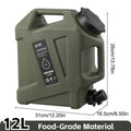 10-25L Outdoor Water Bucket Large-Capacity Portable Camping Water Bag Container with Faucet Driving Water Tank for Picnic Hiking